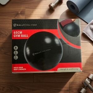 Bally 65cm Black Gym Ball - Total Fitness